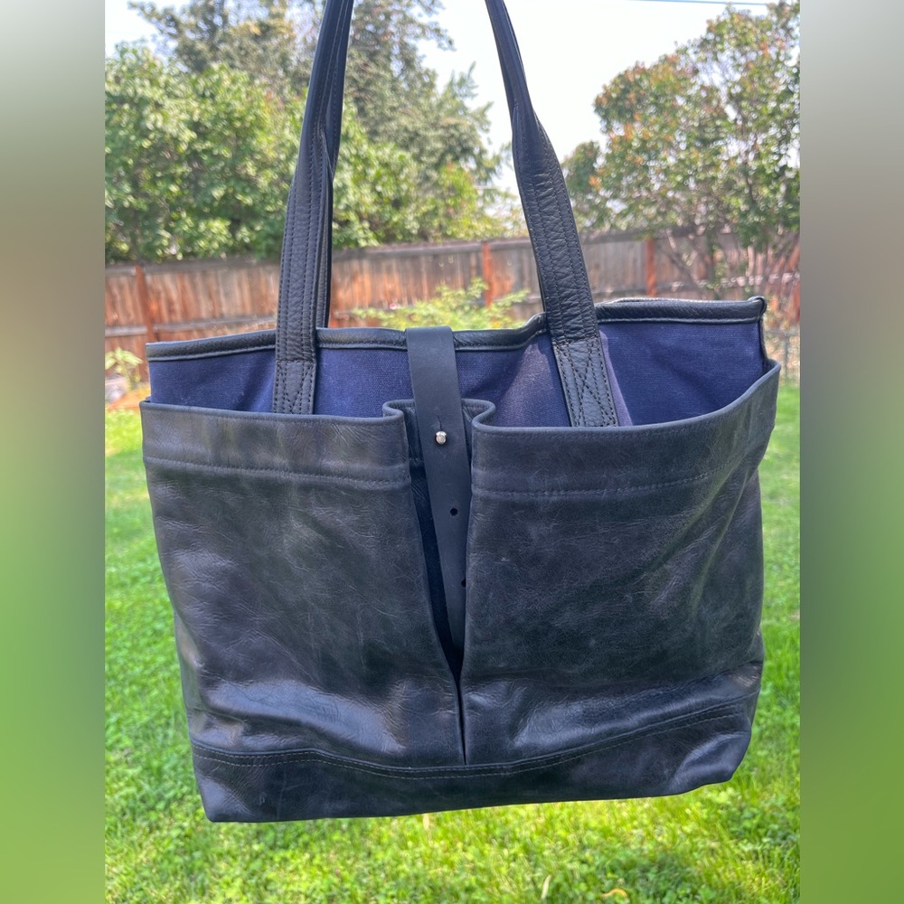 Rough & Tumble Proper Tote basque black, oxford navy canvas
